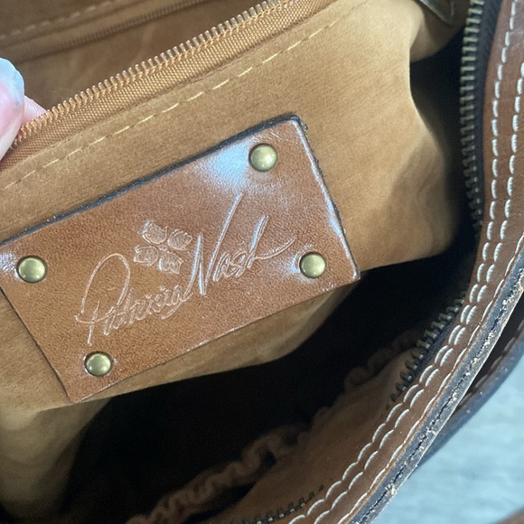 Patricia Nash Poppy Top Zip Map Tote - Picture 12 of 16